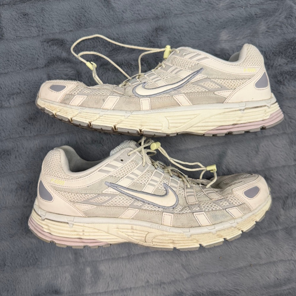Nike P-6000 Sail Wolf Grey Metallic Silver Sneakers HJ7284-072 Womens 11.5
